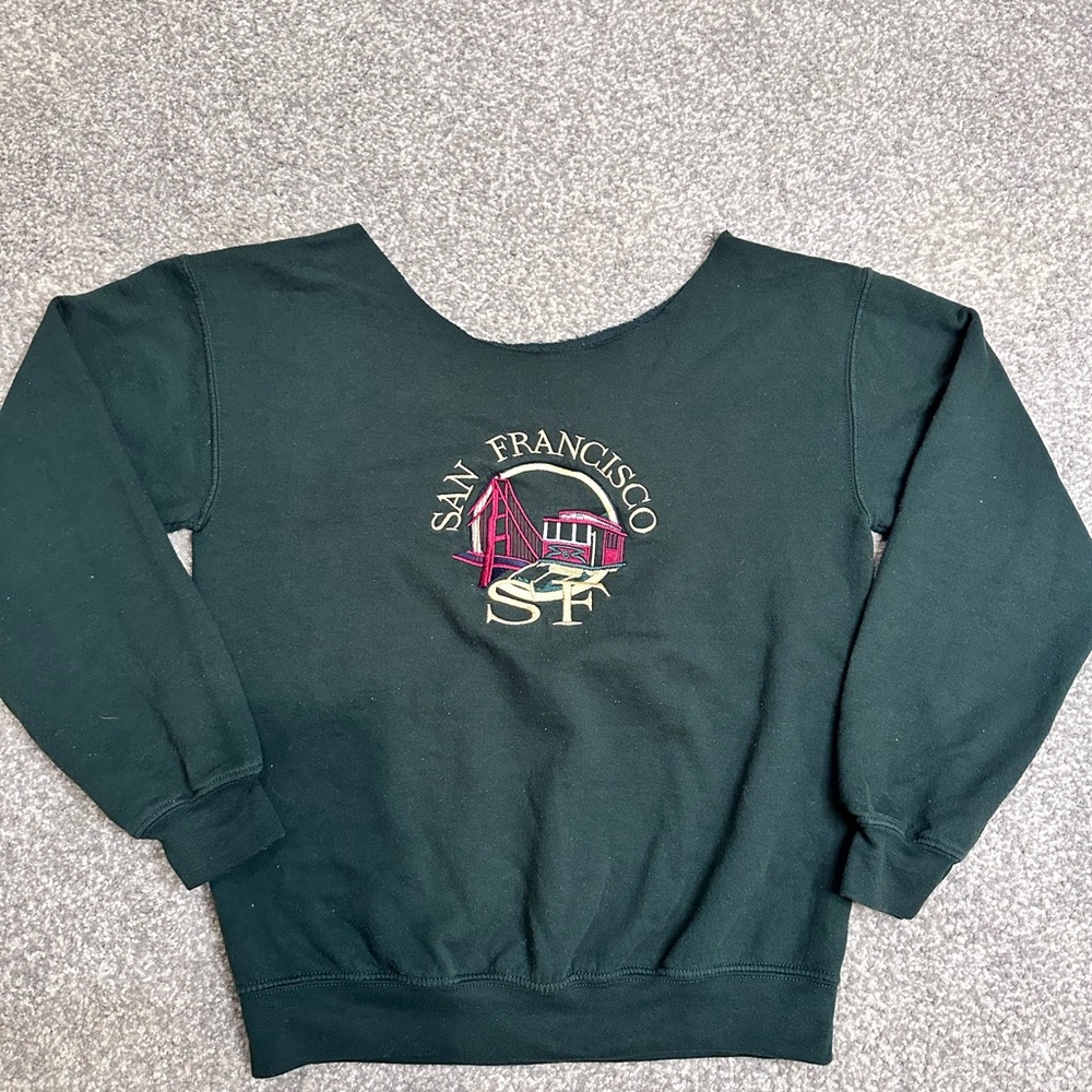 San Francisco Graphic Sweatshirt - neckline cut - final sale - small